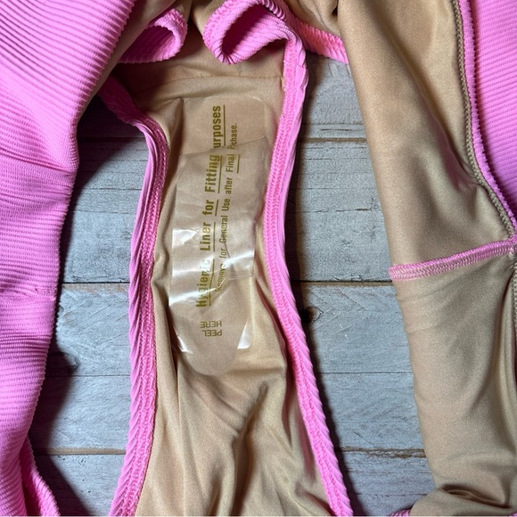 Old Navy Bikini 2 Pc Set 4XL Swimsuit Bathing Suit Pink Ribbed - Picture 13 of 15